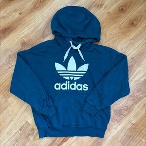 Adidas Originals Blue Teal Hoodie Size Small
